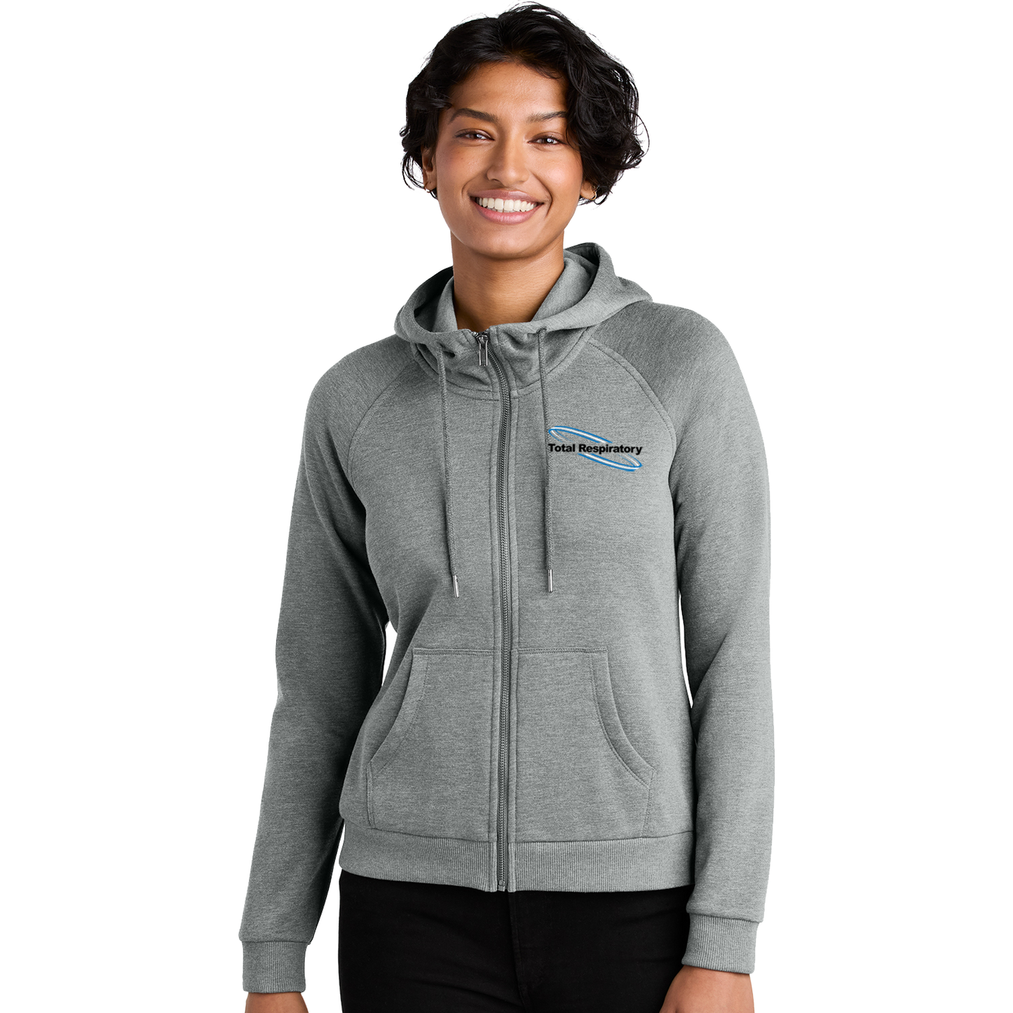 Allmade® Women’s Organic CVC Fleece Full-Zip Hoodie