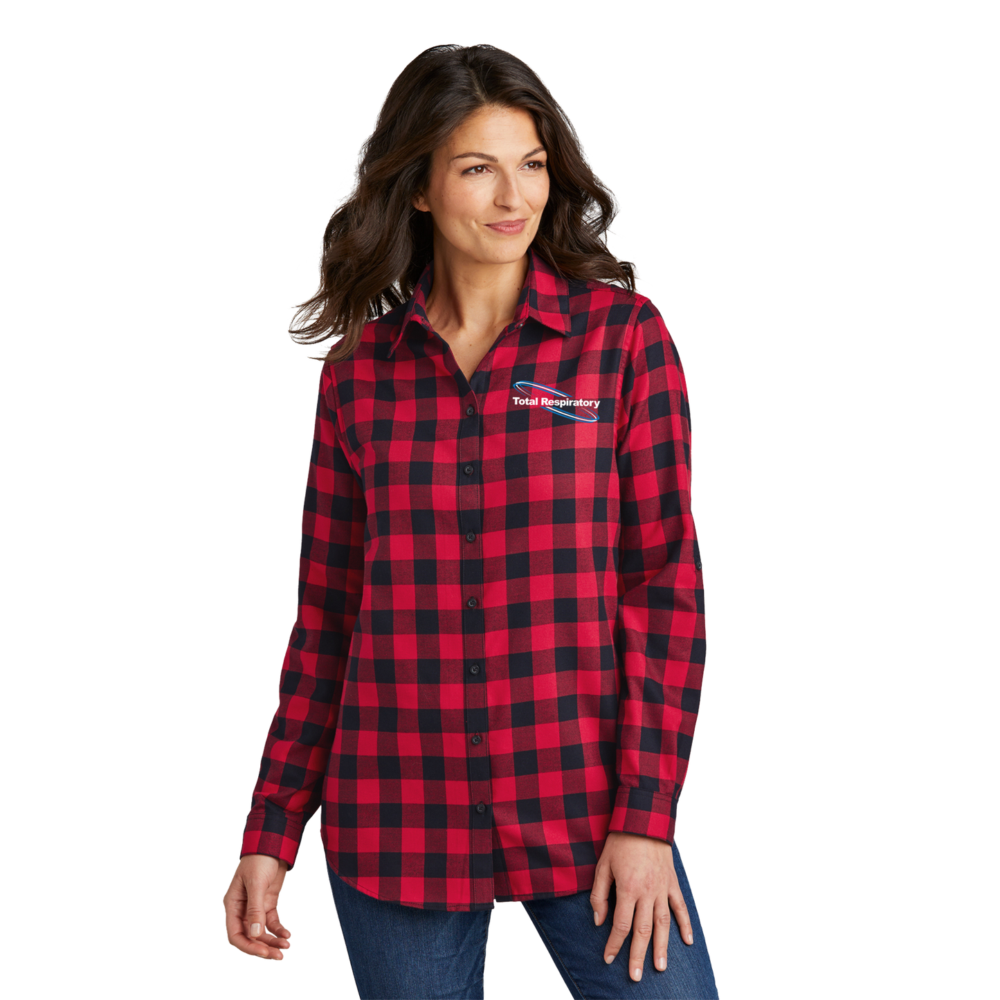 Port Authority® Ladies Plaid Flannel Tunic
