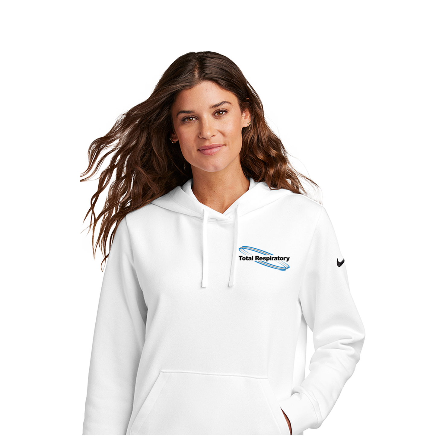 Nike Women's Club Fleece Sleeve Swoosh Pullover Hoodie