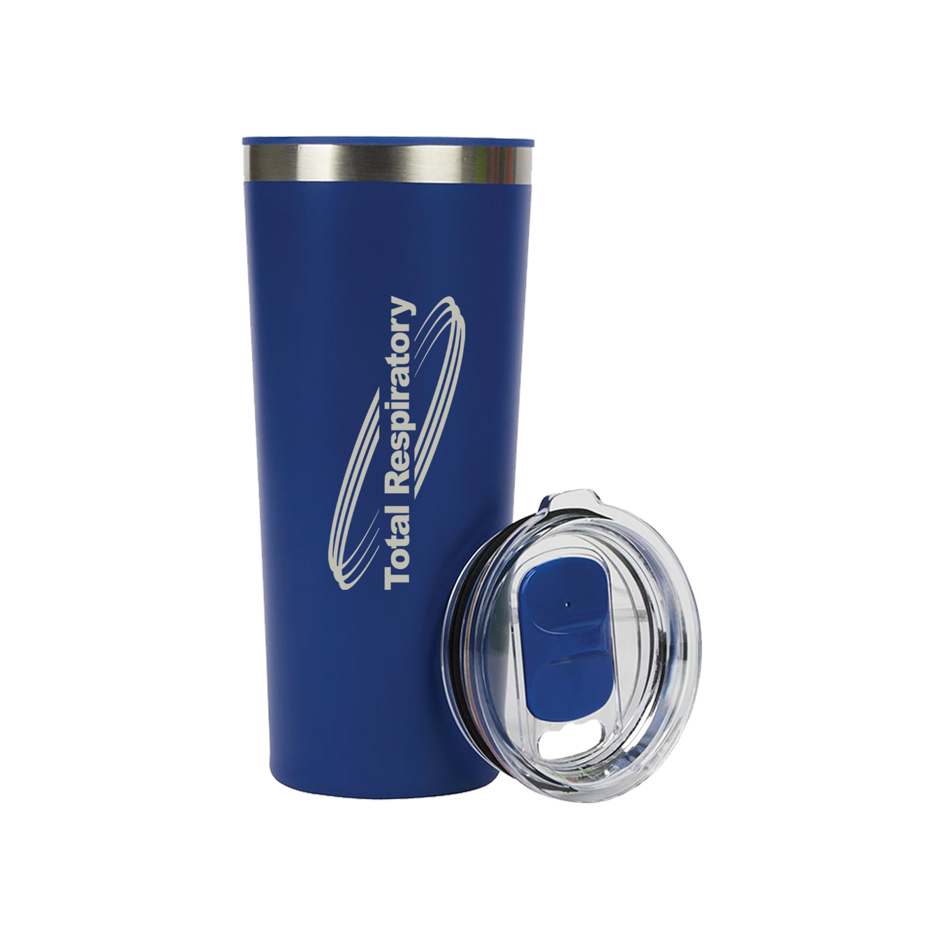 24 oz. Steel Plastic Liner Travel Tumbler Total Respiratory
