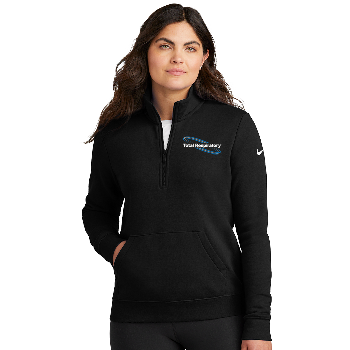 Nike Women's Club Fleece Sleeve Swoosh 1/2-Zip