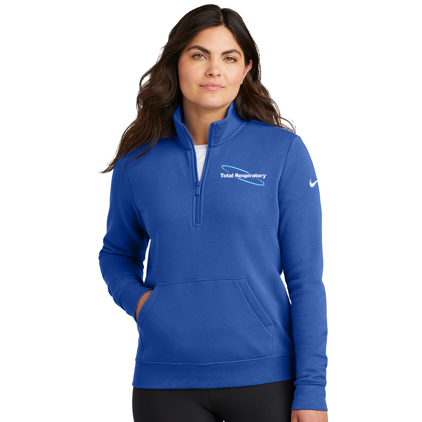 Nike Women's Club Fleece Sleeve Swoosh 1/2-Zip