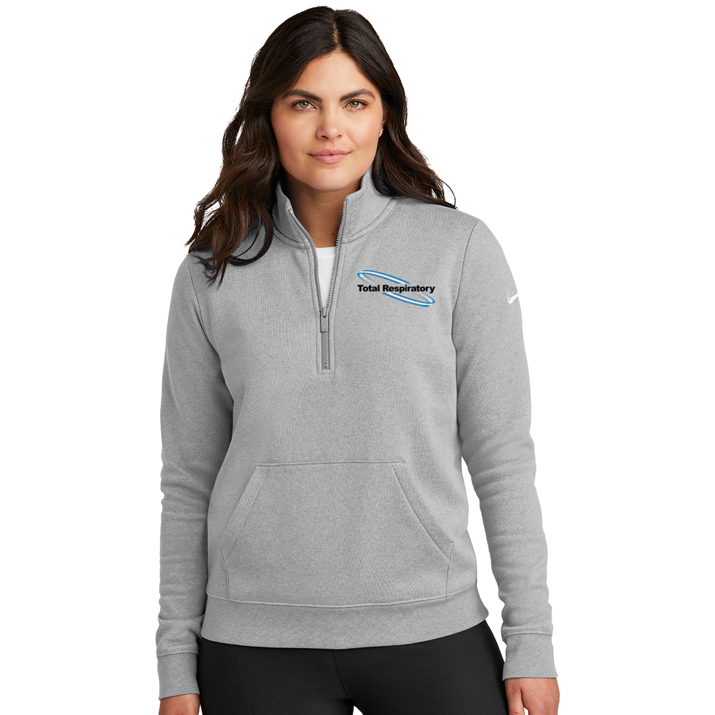 Nike Women's Club Fleece Sleeve Swoosh 1/2-Zip
