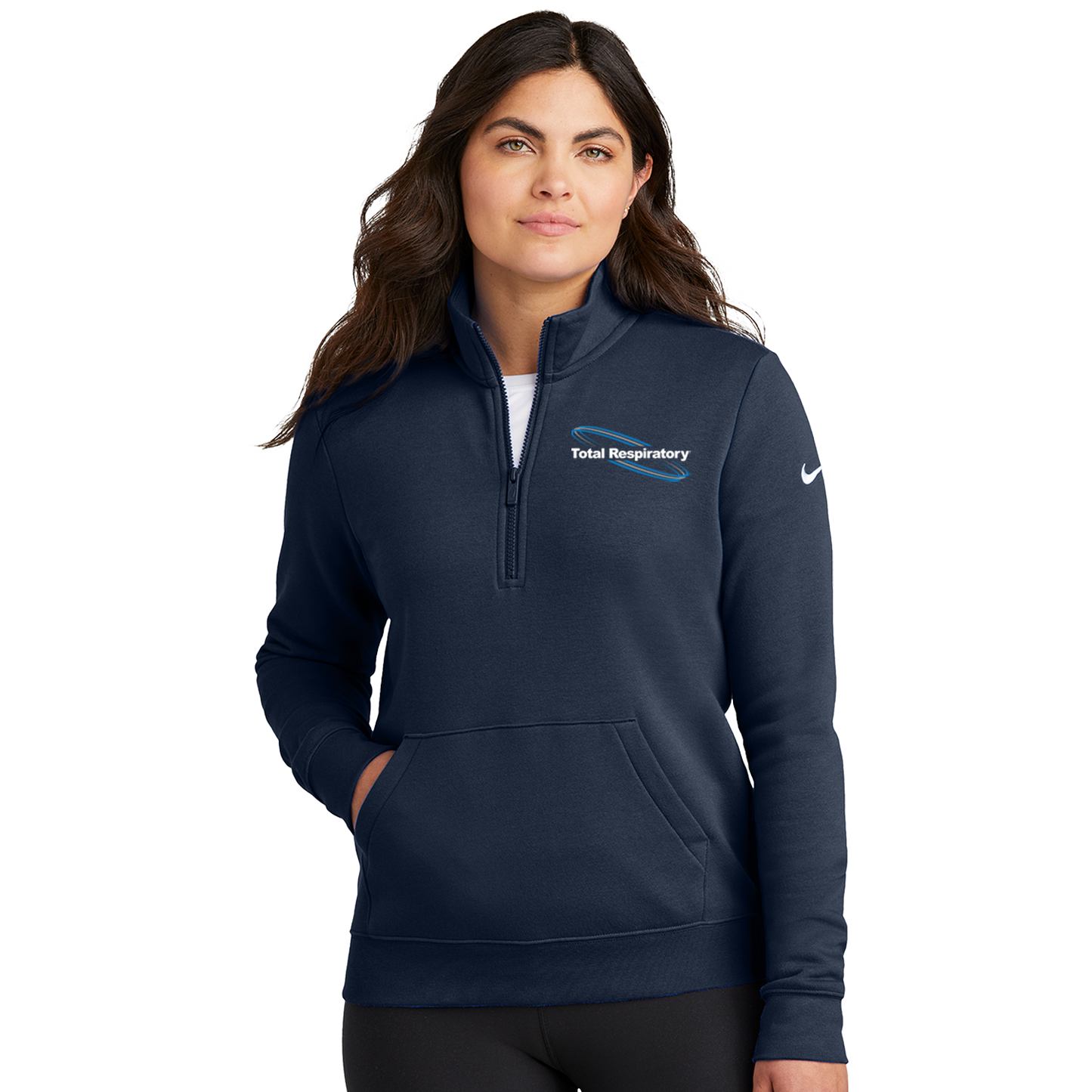 Nike Women's Club Fleece Sleeve Swoosh 1/2-Zip
