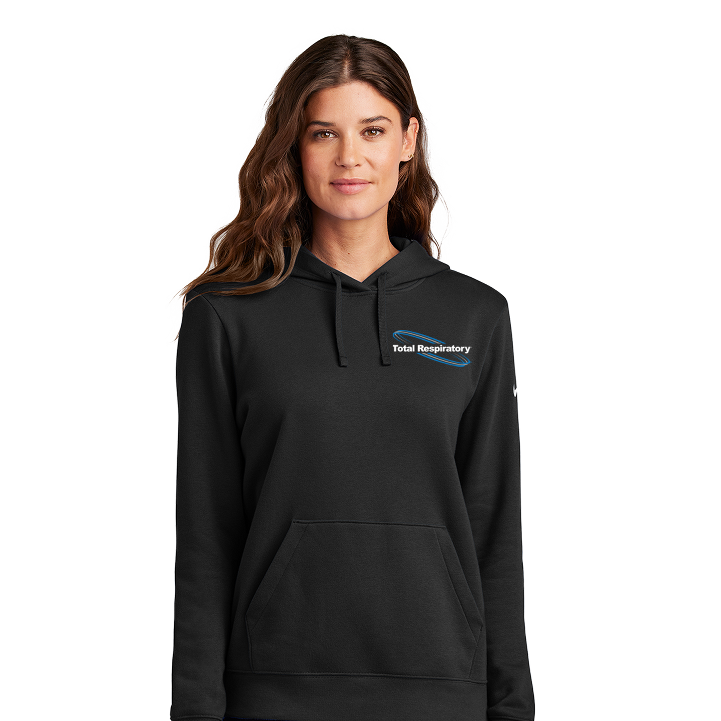 Nike Women's Club Fleece Sleeve Swoosh Pullover Hoodie