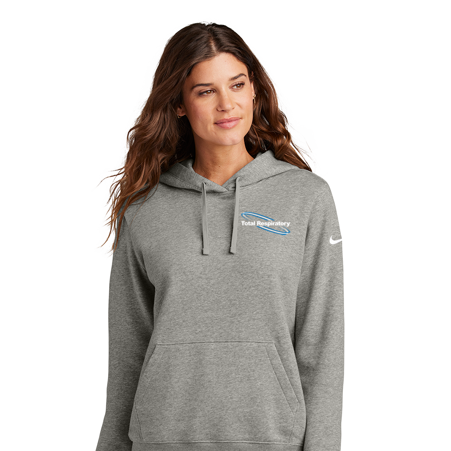 Nike Women's Club Fleece Sleeve Swoosh Pullover Hoodie