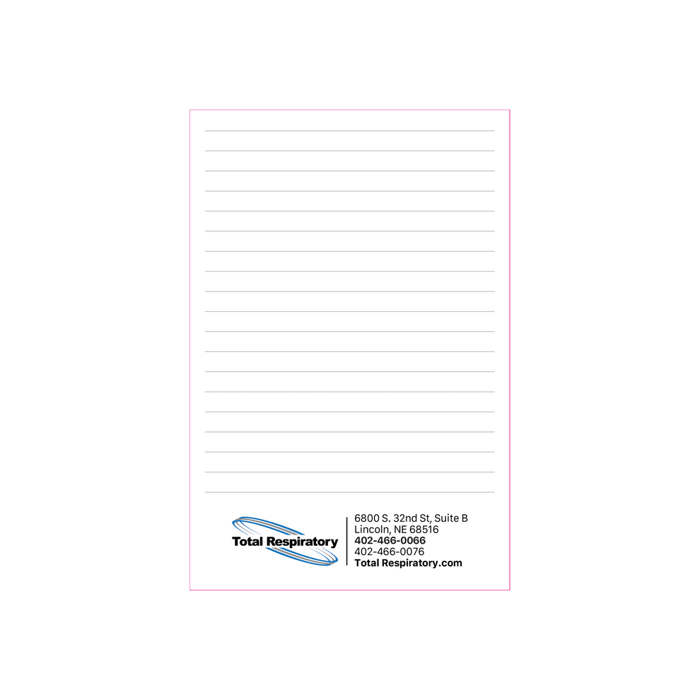 Notepad 6x4 Lincoln – Total Respiratory